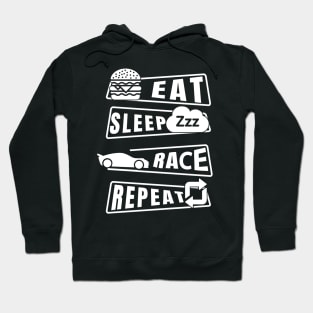 Eat Sleep Race Repeat Hoodie